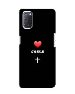 Чохол для OPPO A52 з картинкою «Серце - Jesus»