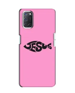 Чохол для OPPO A52 з картинкою «Рожевий символ Jesus»