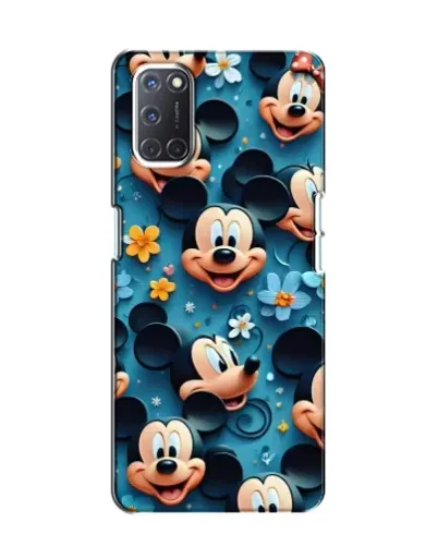 Чехол для OPPO A52 с картинкой «Паттерн Микки и Минни»