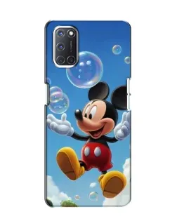 Чехол для OPPO A52 с картинкой «Mickey и мыльные пузыри»