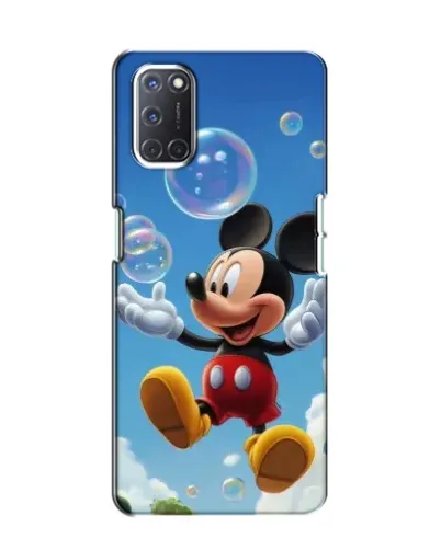 Чехол для OPPO A52 с картинкой «Mickey и мыльные пузыри»