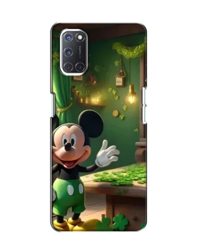 Чехол для OPPO A52 с картинкой «Микки в мастерской»