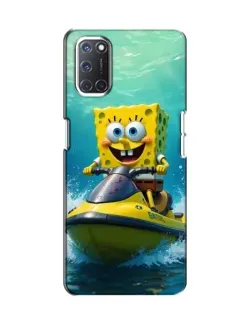 Чехол для OPPO A52 с картинкой «Спанч Боб на гидроцикле»