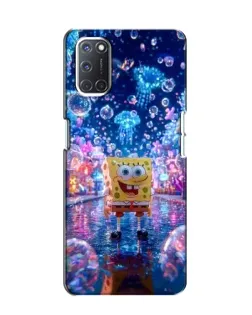 Чехол для OPPO A52 с картинкой «Неоновый океан»