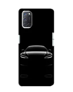 Чехол для OPPO A52 с картинкой «Силуэт Tesla Night» Чехол для OPPO A52 с картинкой «Силуэт Tesla Night»