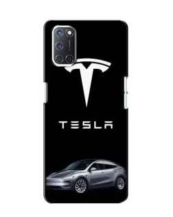 Чехол для OPPO A52 с картинкой «Tesla Model Y»