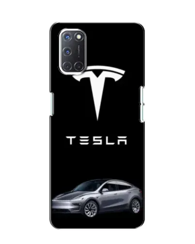 Чехол для OPPO A52 с картинкой «Tesla Model Y»