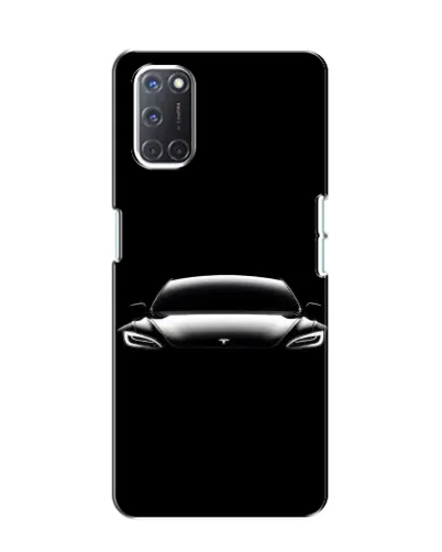 Чехол для OPPO A52 с картинкой «Фары Tesla Night»