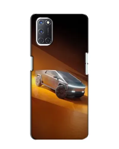 Чехол для OPPO A52 с картинкой «Cybertruck в пустыне»
