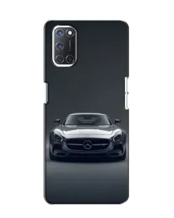 Чехол для OPPO A52 с картинкой «Mercedes на черном»