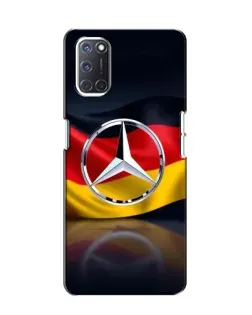 Чехол для OPPO A52 с картинкой «Mercedes — флаг Германии»