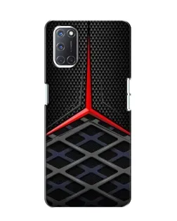 Чехол для OPPO A52 с картинкой «Mercedes Carbon Grid»