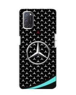 Чехол для OPPO A52 с картинкой «Mercedes — бирюзовый акцент»