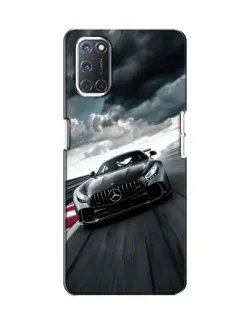Чехол для OPPO A52 с картинкой «Гоночный Mercedes AMG»
