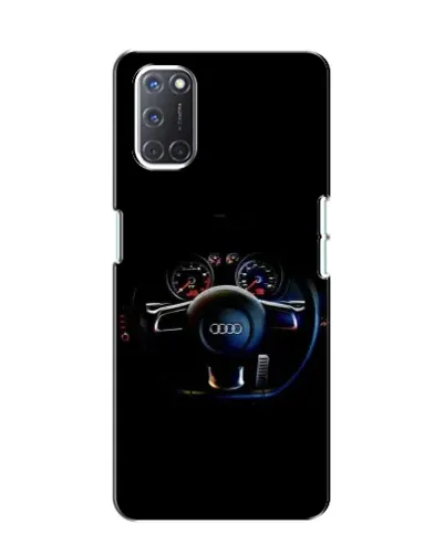 Чехол для OPPO A52 с картинкой «Салон Audi — руль»