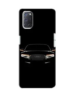 Чехол для OPPO A52 с картинкой «Audi — ночной контур»