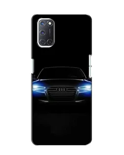 Чехол для OPPO A52 с картинкой «Audi в неоне»