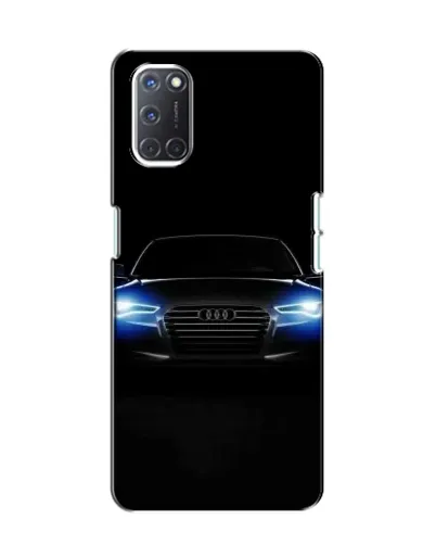 Чехол для OPPO A52 с картинкой «Audi в неоне»