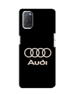 Чехол для OPPO A52 с картинкой «Audi — золотой логотип»