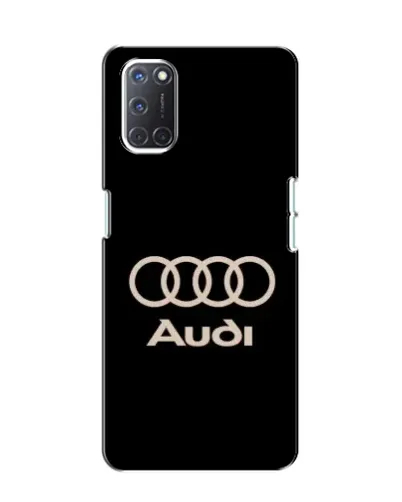 Чехол для OPPO A52 с картинкой «Audi — золотой логотип»