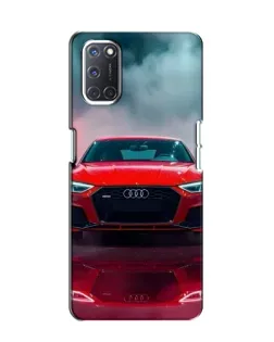 Чехол для OPPO A52 с картинкой «Audi RS — красный стиль»