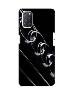 Чехол для OPPO A52 с картинкой «Audi — абстрактные кольца»