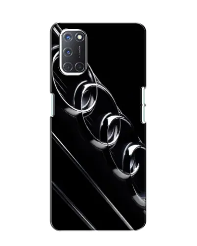 Чехол для OPPO A52 с картинкой «Audi — абстрактные кольца»