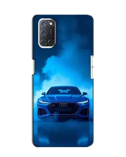 Чехол для OPPO A52 с картинкой «Audi — голубая энергия»
