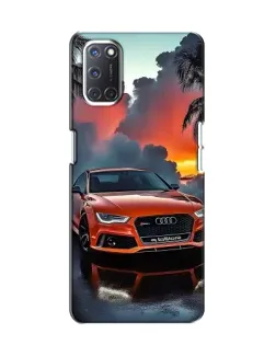 Чехол для OPPO A52 с картинкой «Audi — закат»