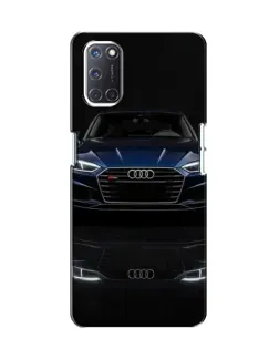 Чехол для OPPO A52 с картинкой «Audi — ночное отражение»