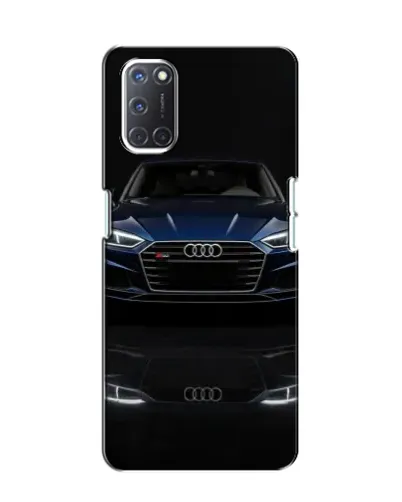 Чехол для OPPO A52 с картинкой «Audi — ночное отражение»