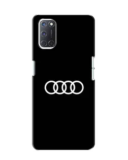 Чехол для OPPO A52 с картинкой «Audi White Logo»