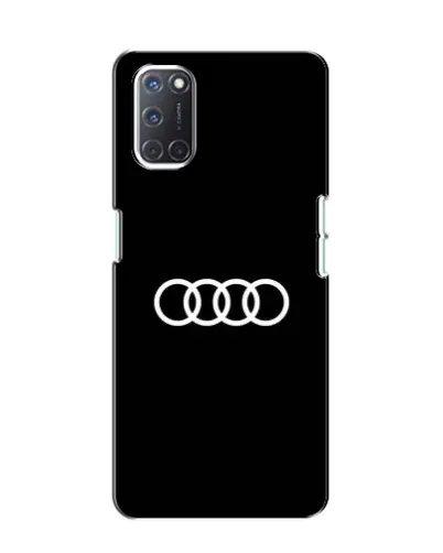 Чехол для OPPO A52 с картинкой «Audi White Logo»