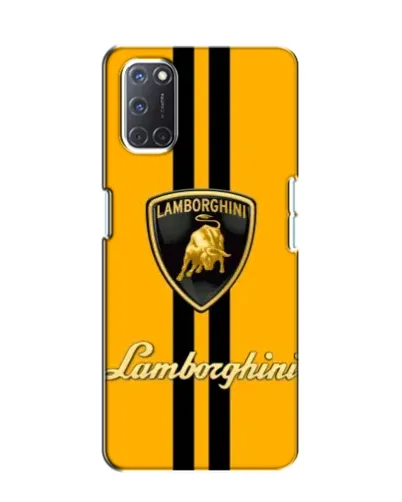 Чехол для OPPO A52 с картинкой «Lamborghini Stripe желтый»