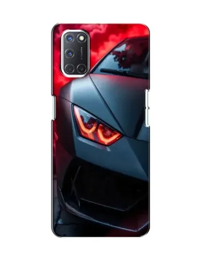 Чехол для OPPO A52 с картинкой «Lamborghini красное сияние»
