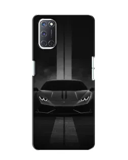 Чехол для OPPO A52 с картинкой «Lamborghini симметрия дорог»