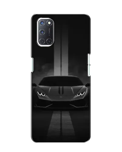 Чехол для OPPO A52 с картинкой «Lamborghini симметрия дорог»