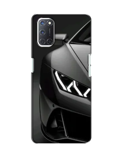 Чехол для OPPO A52 с картинкой «Lamborghini фары детализация»