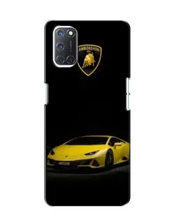 Чехол для OPPO A52 с картинкой «Lamborghini желтый акцент»