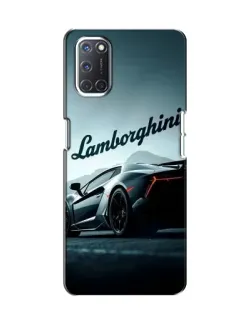 Чехол для OPPO A52 с картинкой «Классическая надпись Lamborghini»
