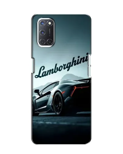 Чехол для OPPO A52 с картинкой «Классическая надпись Lamborghini»