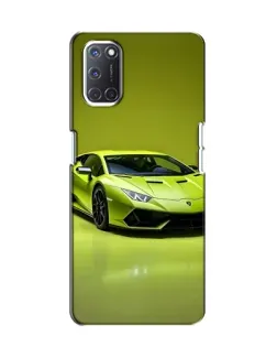 Чехол для OPPO A52 с картинкой «Салатовый Lamborghini Huracan»