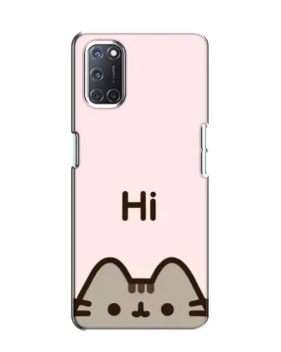 Чехол для OPPO A52 с картинкой «Пушин говорит Hi»