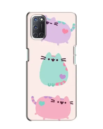 Чехол для OPPO A52 с картинкой «Pusheen трио»