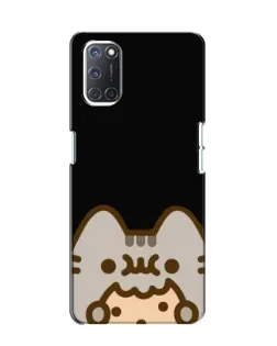 Чехол для OPPO A52 с картинкой «Пушин на черном»