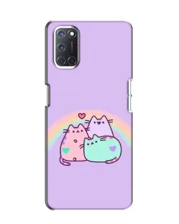 Чехол для OPPO A52 с картинкой «Радужные Пушины»