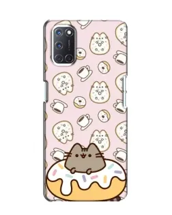 Чехол для OPPO A52 с картинкой «Пушин на пончике»