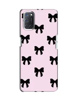 Чохол для OPPO A52 з картинкою «Чорні банти Coquette»
