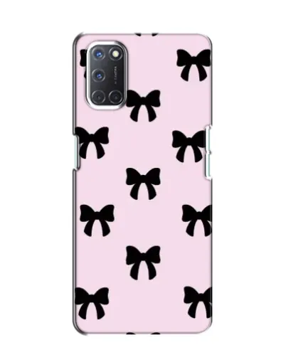 Чохол для OPPO A52 з картинкою «Чорні банти Coquette»