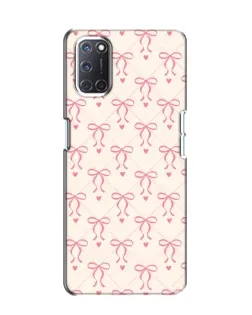 Чохол для OPPO A52 з картинкою «Рожеві бантики Coquette»